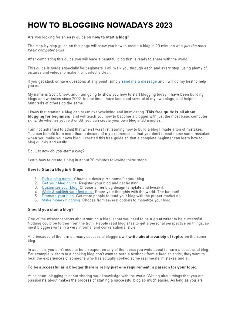 BLOGING1 | PDF | Blog | Word Press