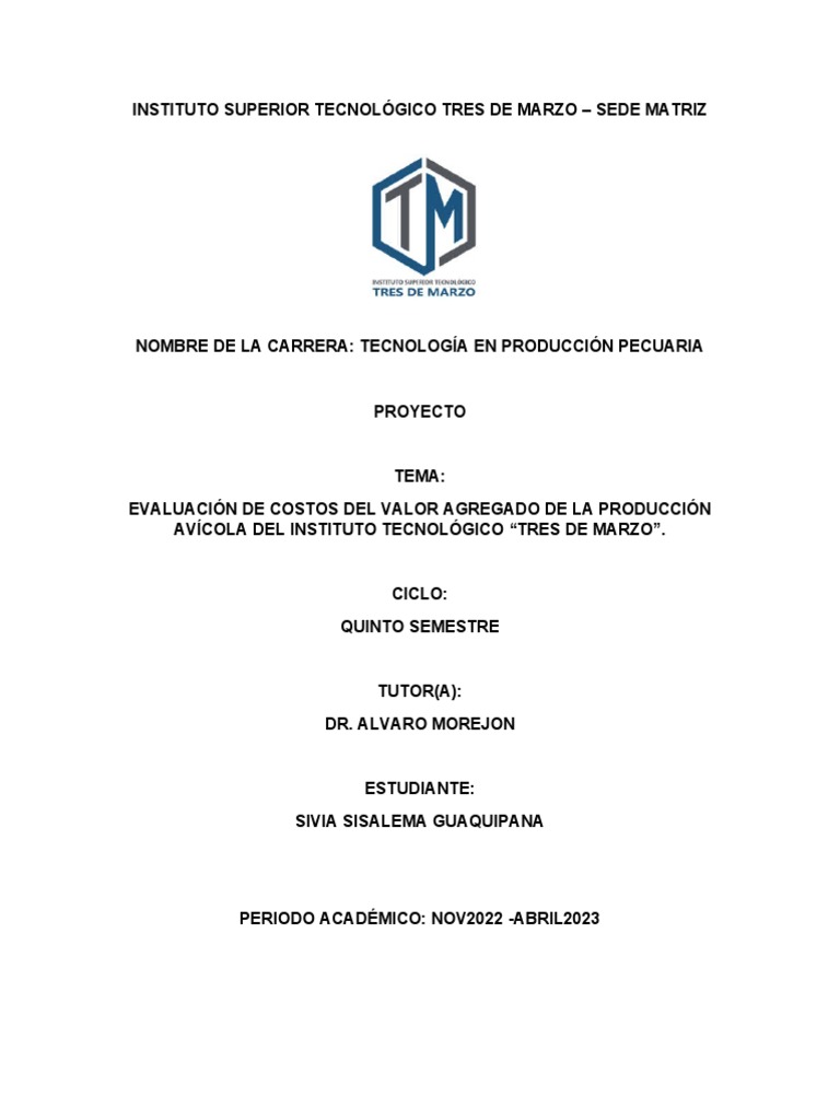 Proyecto Pollos 2 | PDF | Pollo | Carne
