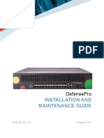 DefensePro Installation Guide