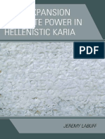 Polis Expansion and Elite Power in Hellenistic Karia (LaBuff, Jeremy)
