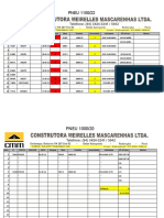 PNEU 1100/22: Item CI Frota Km/Hor Data Estoque Obra Produto Quantidade Solicitante #Id Pneu Motivo