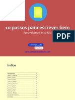 10 Passos para Escrever Bem: Aproveitando A Sua Fala