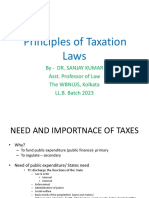Principles of Taxation: Understanding Key Concepts Like Tax, Fees, Cess and More