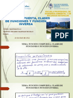 Función Compuesta, Clases de Funciones Y Función Inversa