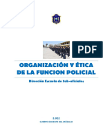 Org y Etica de La Función Policial 2022