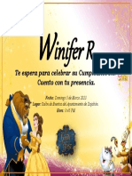 Inifer R.: Te Espera para Celebrar Su Cumpleaños No. Cuento Con Tu Presencia