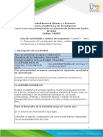Guía de Actividades y Rúbrica de Evaluación - Unidad 2 - Tarea 3 - Descripción de La Producción de Leche, Problemas Reproductivos y Bioseguridad en Bovinos