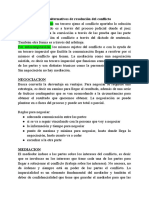 Modos Alternativos de Resolución Del Conflicto