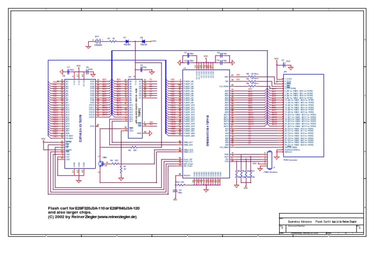 Gameboy Advance Flash Cartridge Schematic | PDF