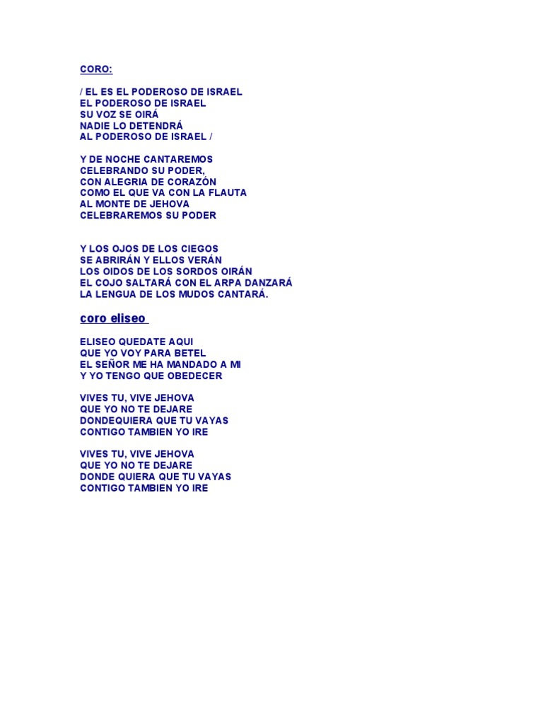 Coros PDF