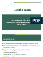 Diuréticos: Dr. Guillermo Díaz Araya Laboratorio de Farmacología Molecular Abril 2023