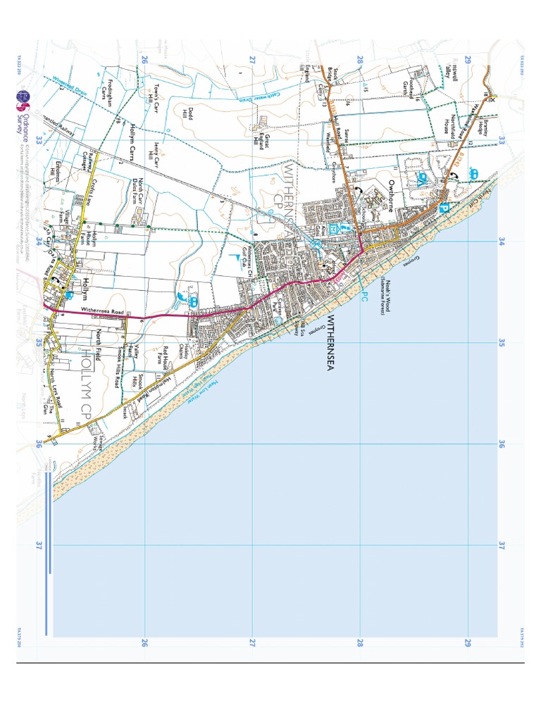 OS Map Withernsea PDF