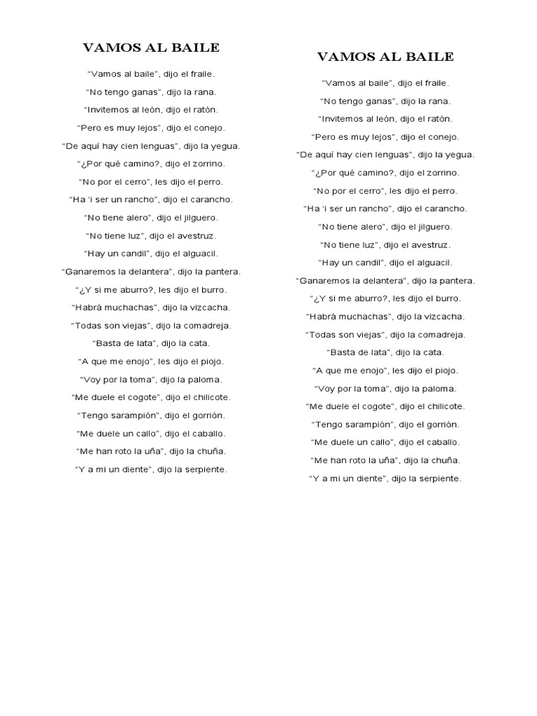 Vamos Al Baile | PDF