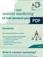 How To Use Content Marketing To Fuel Demand Generation