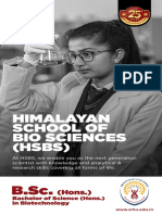 Himalayan School of Bio Sciences (HSBS) : (Hons.)