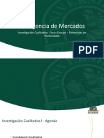 Inteligencia de Mercados: Investigación Cualitativa: Focus Groups - Entrevistas en Profundidad