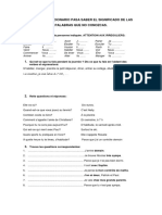 Utiliza El Diccionario Pasa Saber El Significado de Las Palabras Que No Conozcas