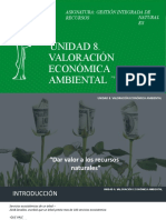 Unidad 8. Valoración Económica Ambiental: Asignatura: Gestión Integrada de Recursos Natural ES