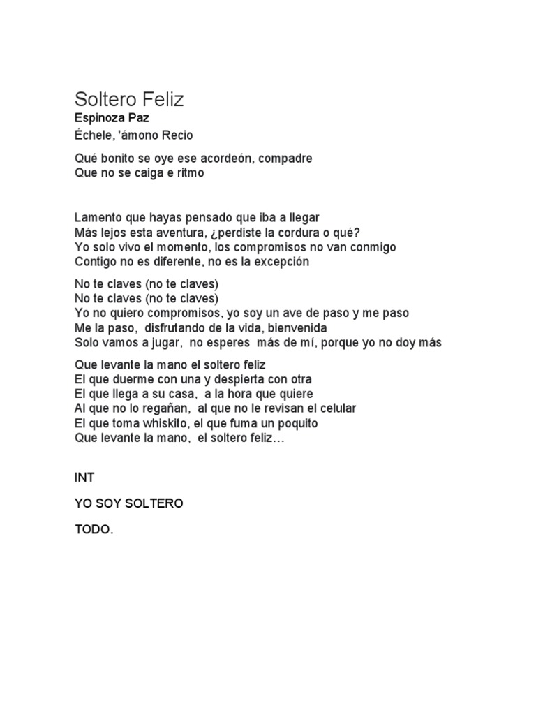 Soltero Feliz Pdf Amor