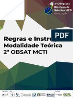 Edital Modalidade Teorica 2 OBSAT MCTI