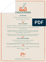 Menu - Calçotada - CAT Mwnu