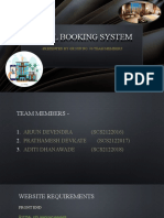 Hotel Booking System: - Presented by Group No. 06 Team Members