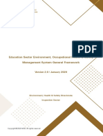 Education Sector Environment, Occupational Health & Safety Management System General Framework