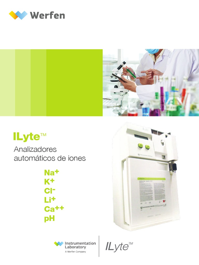 Ilyte: Na+ K+ Cl-Li+ Ca++ PH | PDF