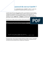 Restaurar Password de Root en CentOS 7