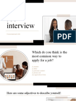 Job Interview: Conversational Club