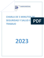 Charla de 5 Minutos de Seguridad Y Salud en El Trabajo