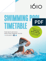 Swimming Timetables 1610 Trinity