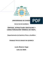 Sintesis Estructura Cristalina y Caracterizacion Termica de MOFs