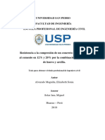 Resistencia A La Compresión de Un Concreto Sustituyendo Al Cemento en 12% y 20% Por La Combinación de Cáscara de Huevo y Arcilla.