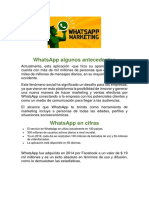 Whatsapp Algunos Antecedentes