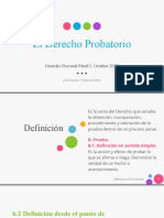 Derecho Probatorio. Oct. 2022