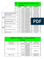 Horarios Asignaturas Colectivas Area Tango