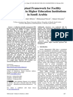 A Conceptual Framework For Facility Management in Higher Education Institutions in Saudi Arabia