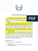 Corte Penal Internacional Resumen Terminado