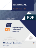 Pesquisa Presidencial IPESPE - Maio 2022