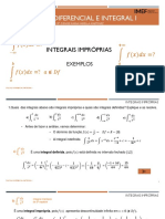 Cálculo diferencial e integral I - Integrais impróprias