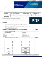 Evaluación Del 2° Quimestre Con Componente Metacognitivo