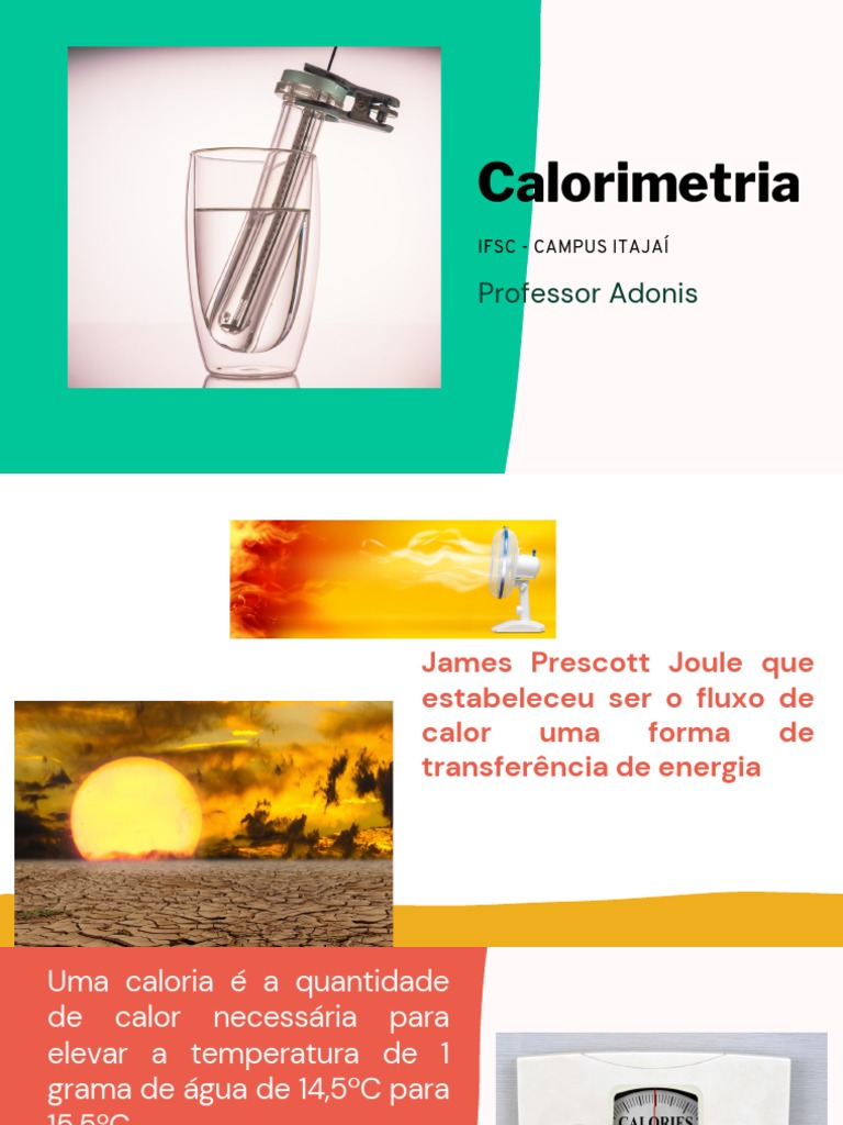 Fundamentos de Calorimetria e Exercícios | PDF