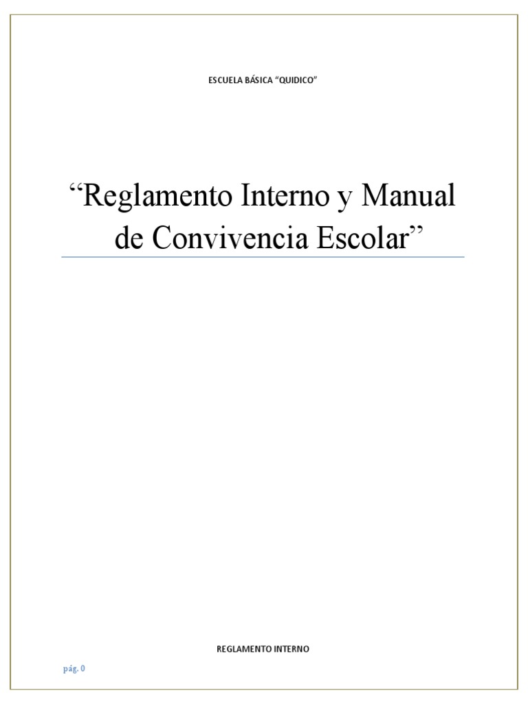 Reglamento Convivencia Escolar 2022 | PDF | Evaluación | Plan de estudios