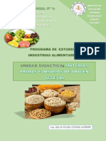 U.D: Materias Primas E Insumos de Origen Vegetal: Ing. Delva Correa Huiñape