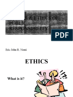 Values & Ethics of Public Responsibility