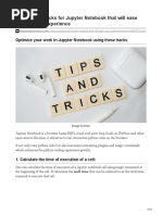 15 Tips and Tricks Jupyter Notebook