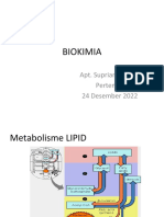 Biokimia: Apt. Supriani, M.Sc. Pertemuan 11 24 Desember 2022