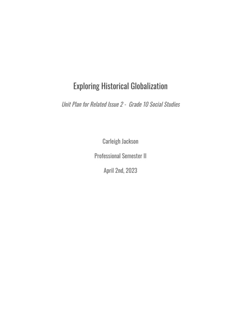 Grade 10 Globalization Insights | PDF | Imperialism | Globalization