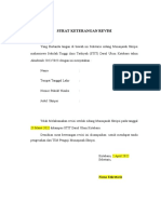 Surat Keterangan Revisi: Nama Sekretaris